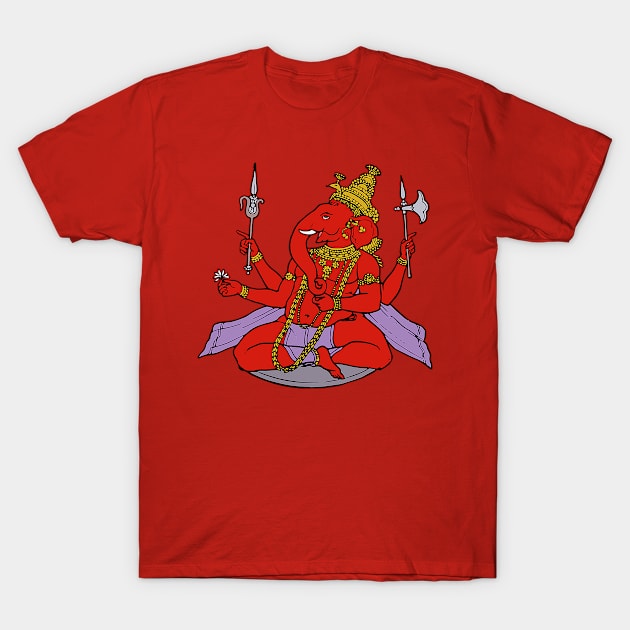 Ganesh colored T-Shirt by obmik